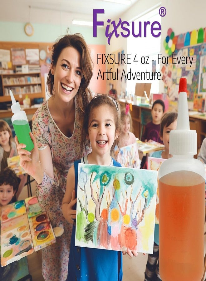 FIXSURE Plastic Squeeze Bottles with Red Tip Cap, 4 Oz Squirt Bottle For Ketchup, BBQ, Sauces, Syrup, Condiments, Oil, Pancake, Cookie Decorating, Dressings, Travel, Camping, Lab, Arts and Crafts (1) - Image 5