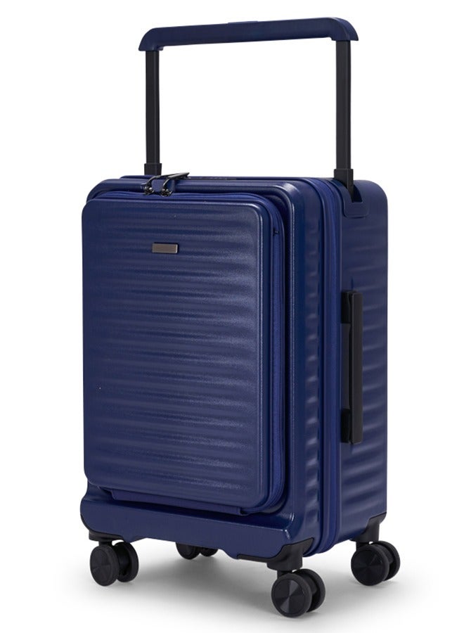 LIMRA Travel Bag From Limra Made Of PC Cabin Carry Check-In Luggage Trolley Size 20 inch Color Blue - Image 1
