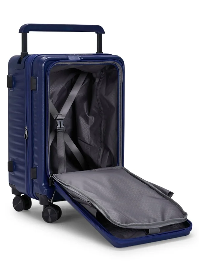 LIMRA Travel Bag From Limra Made Of PC Cabin Carry Check-In Luggage Trolley Size 20 inch Color Blue