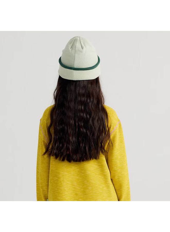 Mipou Autumn Winter New Children's Floral Yarn Mid-neck Solid Color High Elastic Soft Long Sleeve Base T-shirt Yellow 150cm - Image 2