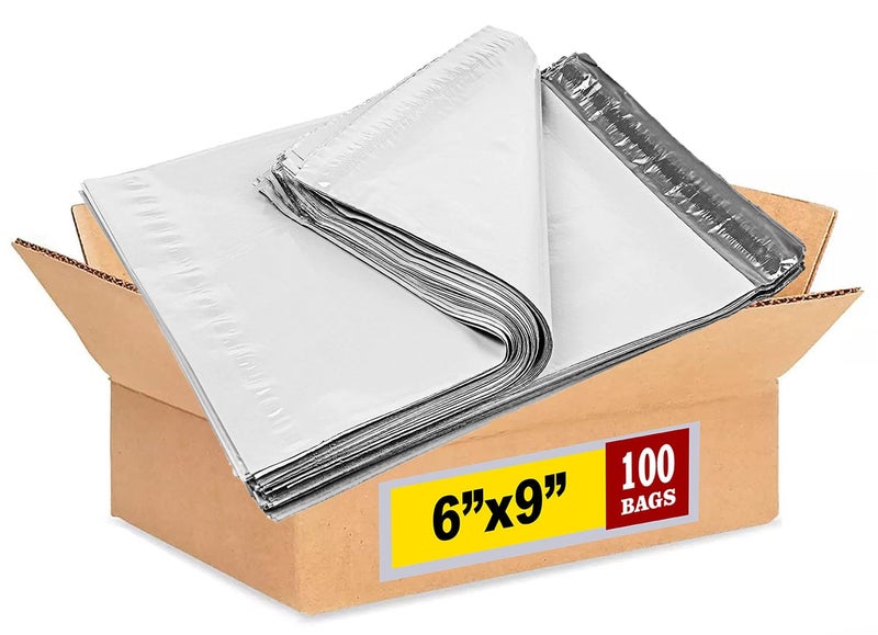 iMBAPrice 100 - 6X9 Premium Matte Finish Self-Sealing Non-Padded White Poly Mailers/Mailing Envelopes/Bags (iMBA-1PM-100) - Image 4