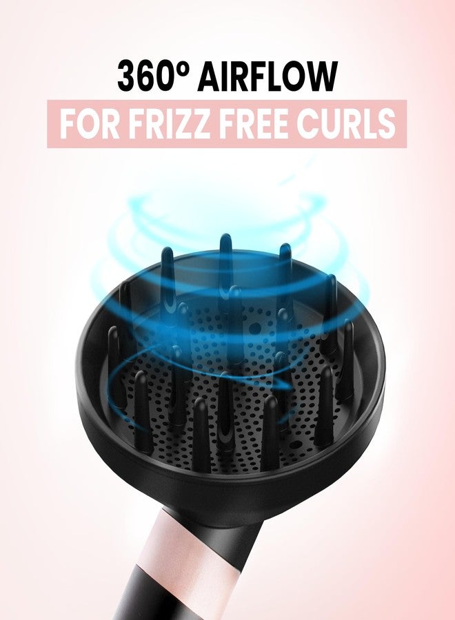 ELLA BELLA® Air Styler Diffuser Attachment - Professional Vented Hair Diffuser for Natural Curls, Waves & Volume - Secure Twist-to-Lock Fit - Anti-Frizz Technology for Fine & Curly Hair (Black) - Image 3