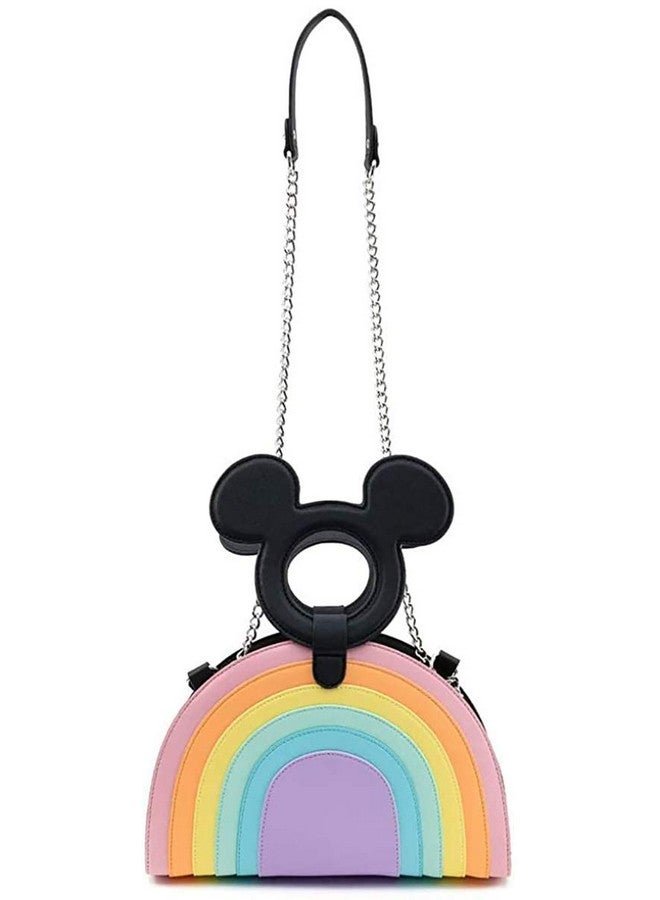 Loungefly X Mickey Mouse Pastel Rainbow Handled Crossbody Bag (One Size Multi) - Image 1