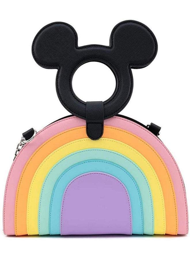 Loungefly X Mickey Mouse Pastel Rainbow Handled Crossbody Bag (One Size Multi) - Image 2