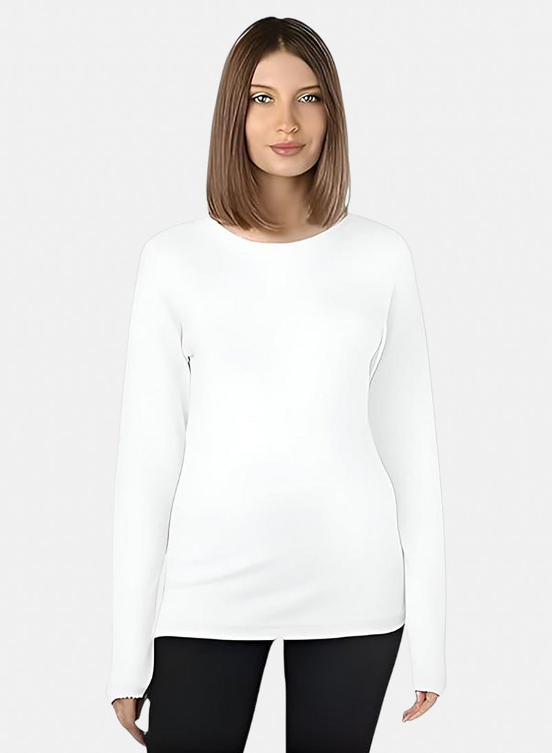 Dahab Cotton Long Sleeves Undershirt Round Neck - Image 1