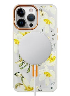 Case for Apple iPhone 14 PRO MAX Floral Design Fashion Flower Compatible with MagSafe & Wireless Charging Cover YELLOW - pzsku/Z7CA33FC5781444DC5B67Z/45/_/1681661913/5ba24371-3c83-4868-96f0-e404b2a80f69