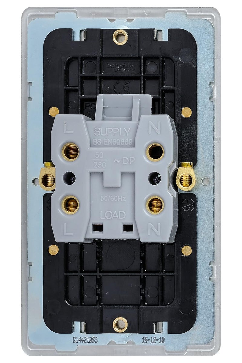 Schneider Electric Double Control Switch with Neon Indicator - Image 4