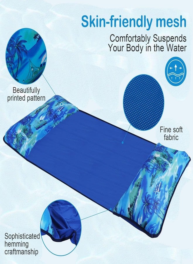 Tomasta Pool Hammock,Inflatable Water Hammock for Adult, Fabric Mesh Floating up to 300 LBS Heavy Duty, XL Lake Float with Drink Bag, Inflatable Pool Lounger, 5-in-1 Multi-Purpose Water Toys - Image 5
