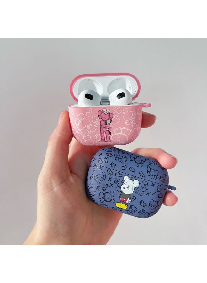 Popular Brand Bear Earphone Protective Cover Airpods3 Generation Drop-resistant Soft Shell Second Generation Tpu Water Sticker Earphone Shell Factory-Color:Bean Paste Powder (soft Shell)-Applicable Model:Airpods 3  - Image 5