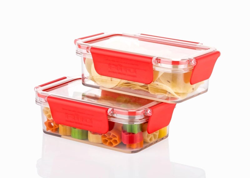 Ritu J344 Plastic Storage Box Fridge Organizers Kitchen Container Freezer FoodVegetablesFruitsFish and Egg with Airtight Lid 1600ml - Image 1