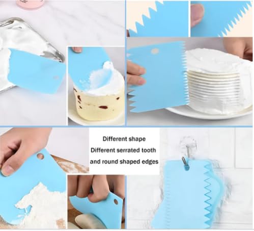 MVM Enterprise Cake Baking and Making Tools Combo for Cake Decoration at Home Kitchen and Bakery Silicone Spatula and Brush Set MultiFunction All Product Reusable Washable1 Pack - Image 4