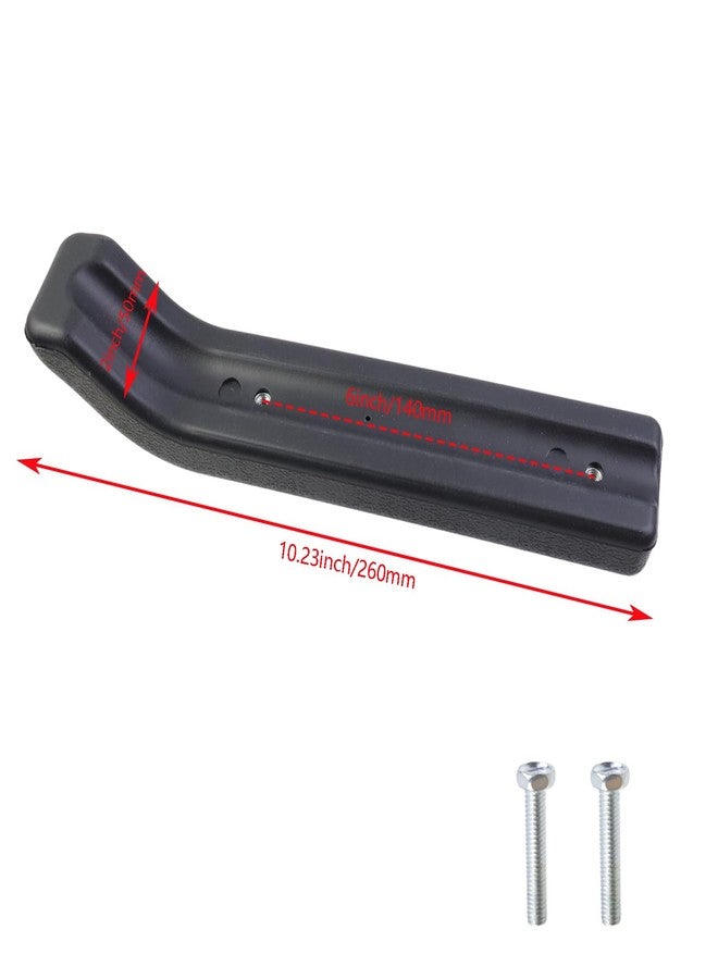 Nicerity 2Pcs Full Length Armrest 10.23" Long Wheelchair and Transport Chair arm Cushions for for Power Scooter, Chairs, DIY Install (Black) - Image 3