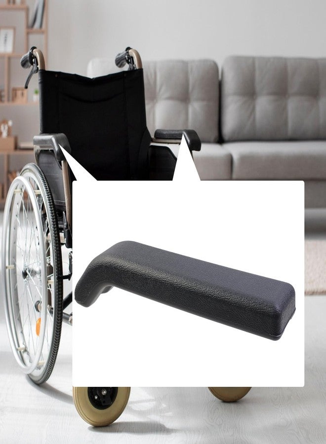 Nicerity 2Pcs Full Length Armrest 10.23" Long Wheelchair and Transport Chair arm Cushions for for Power Scooter, Chairs, DIY Install (Black) - Image 2