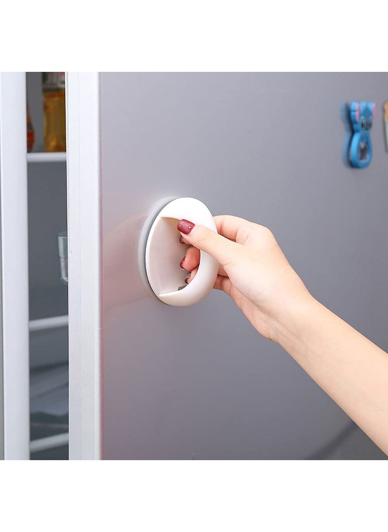 ROARCRAFT RoarCraft Self Stick Knobs SelfAdhesive Pull Handle for Drawer No Drilling Knobs Instant Cabinet Drawer Handles Pulls Kitchen Cabinet Door Window Handle Sticker Push Pull Helper 2 pcs White  - Image 3