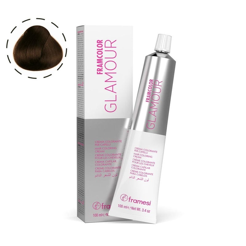 Framesi Morphosis Framesi FramColor Glamour The Naturals 4.64 Dark Chocolate Chestnut 100ml – Intense Chocolate Brown Permanent Dye - Image 1