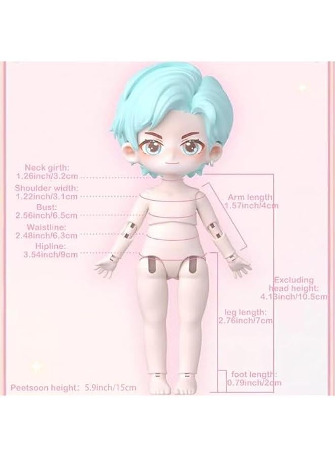 BJD Blind Box, Kawaii 1/12 Peetsoon Garden Party Series Ball Jointed Doll Collectable Action Figure 1 of 9 Posable Dress Up Dolls for Girls Boys  - Image 3