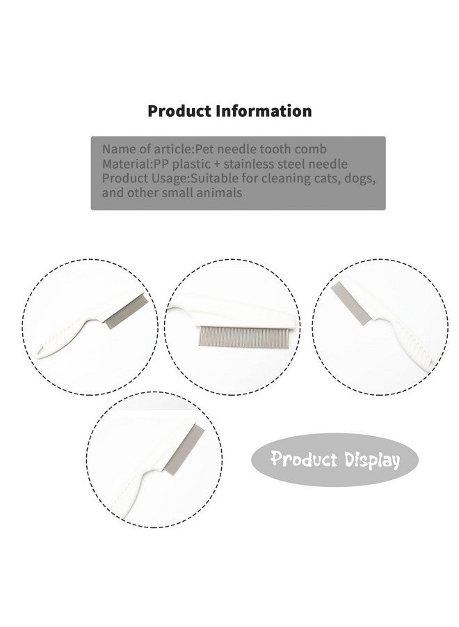 Pet Grooming Comb for Cats & Dogs Removing Tangles and Knots Removes Tangles Knots Stainless Steel Pins Tear Stain Removal - Image 4