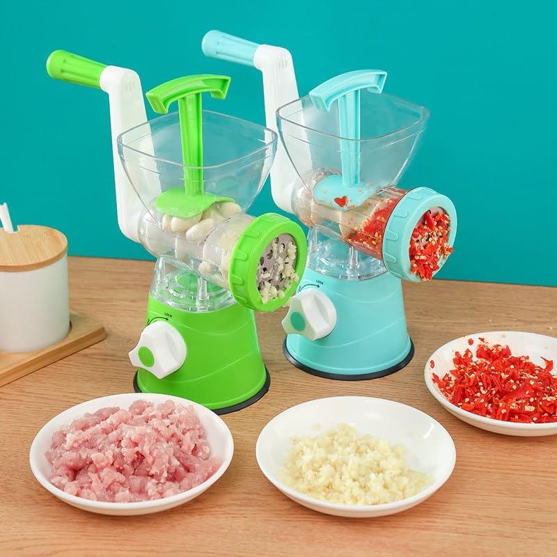 Rajsy Plastic Manual Meat Mixer Multi Kitchen Tool Plastic Food Chopper Mincer Meat Grinder Beef Chopper Hand Mixer  - Image 2