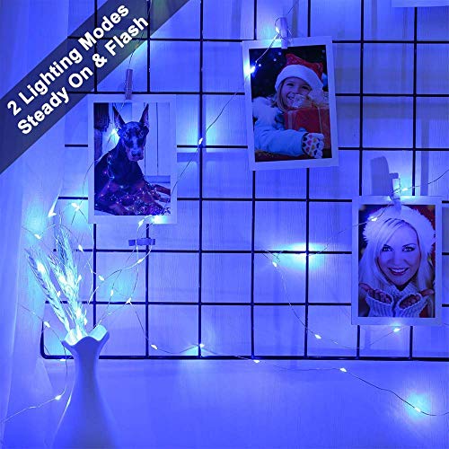 MIRADH Fairy Lights USB Powered String Lights 3M; 30 Led Christmas Lights Fairy String Lights for Decoration (Blue; Pack of 1)(Metal) - Image 5