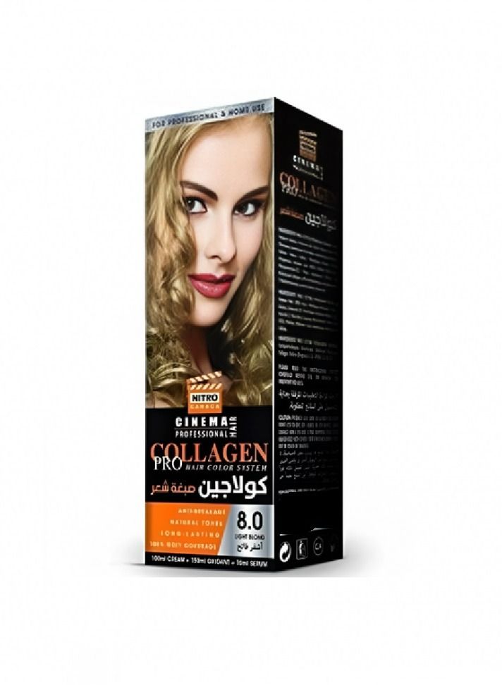 نيترو كندا كولاجين صبغة شعر رقم  8.0 اشقر فاتح - Image 1