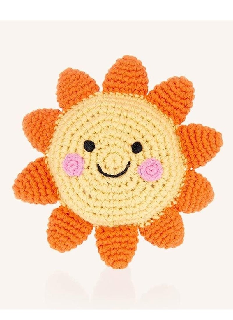 Pebble Pebble Handmade Sun Weather Crochet Fair Trade Imaginative Expressive Premium Stuffed Weather Soft Plush Toy- Gift for Kids- Easily Washable toy for little babies  - Image 1