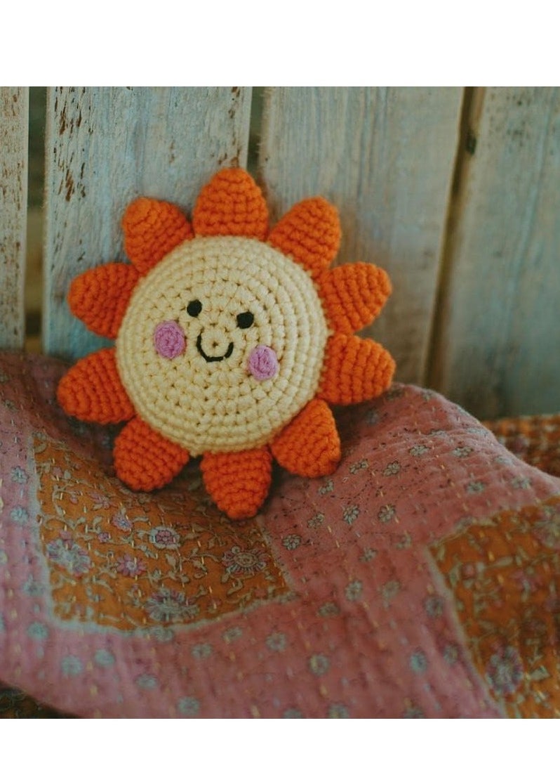 Pebble Pebble Handmade Sun Weather Crochet Fair Trade Imaginative Expressive Premium Stuffed Weather Soft Plush Toy- Gift for Kids- Easily Washable toy for little babies  - Image 2
