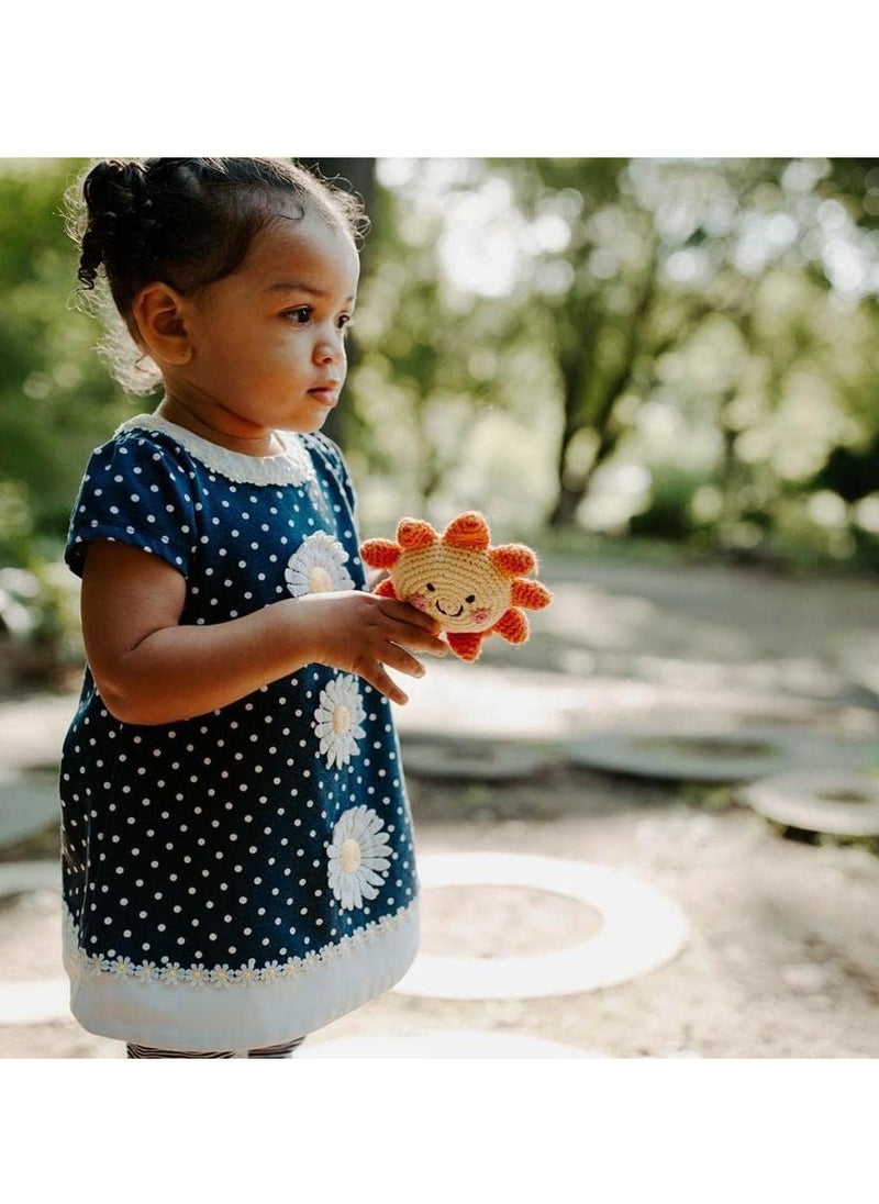Pebble Pebble Handmade Sun Weather Crochet Fair Trade Imaginative Expressive Premium Stuffed Weather Soft Plush Toy- Gift for Kids- Easily Washable toy for little babies  - Image 3