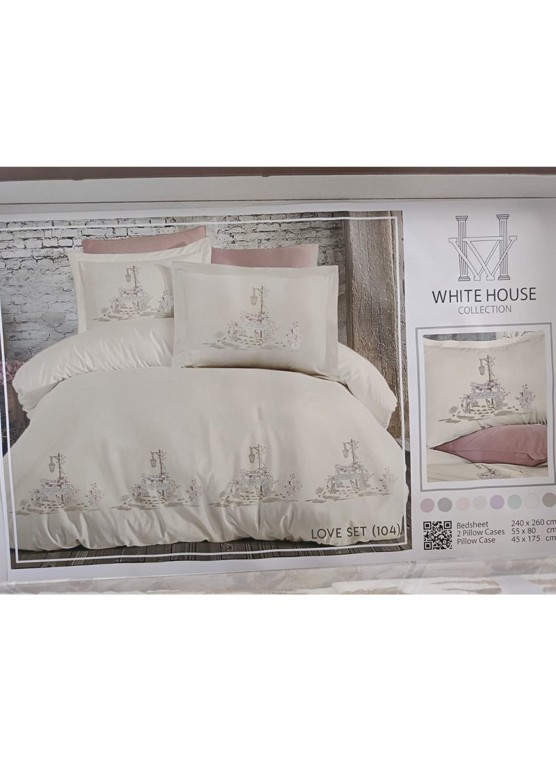 White House Embroidered bed sheet set - 4 pieces  - Image 2