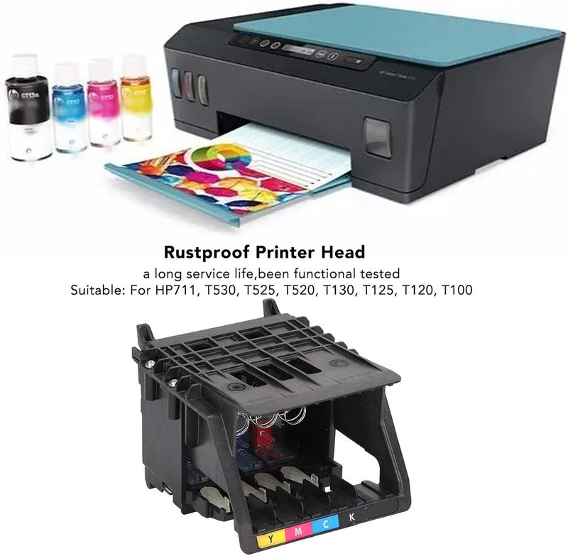 Qiilu T120 Printhead T120 Printhead Replacement Abs Printhead Abs Rustproof Plotter Printer Accessories Replacement Fit for T530 T525 T520 T130 T125 T120 T100 - Image 2