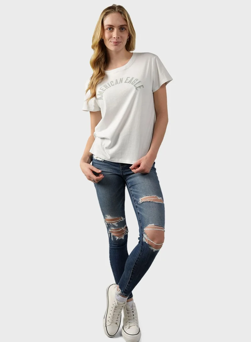 American Eagle Graphic Crew Neck T-Shirt
