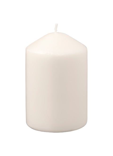 Unscented Block Candle Natural 10 Cm