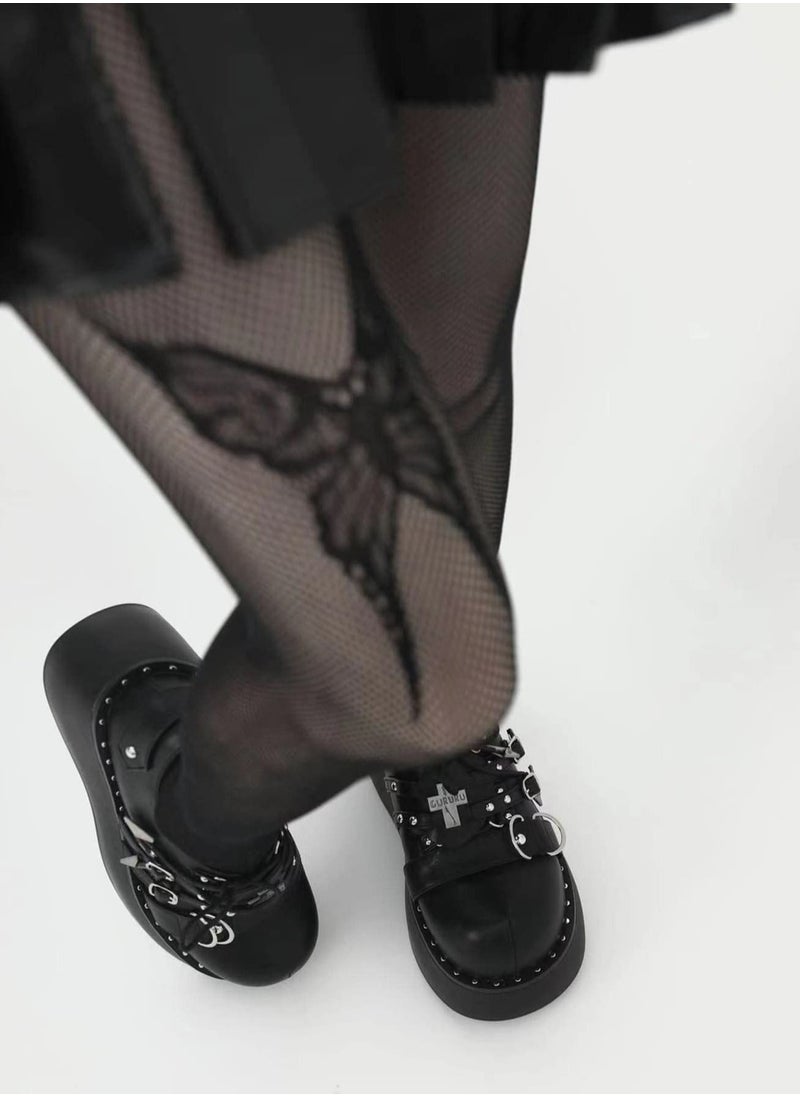 SYOSI - Women's Sheer Tights Pantyhose Stockings, Butterfly Print Lingerie or Bodysuit, for Daily Wear, Lingerie Party, Costume Night and etc. - Image 1