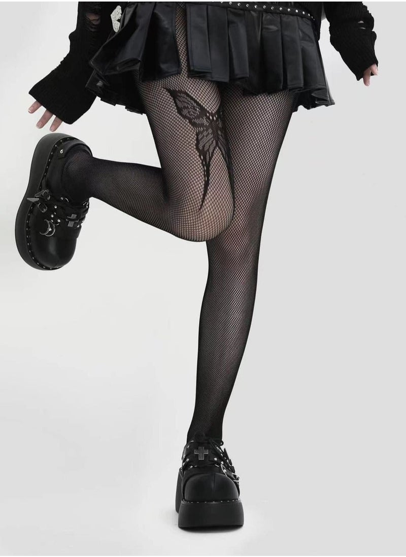 SYOSI - Women's Sheer Tights Pantyhose Stockings, Butterfly Print Lingerie or Bodysuit, for Daily Wear, Lingerie Party, Costume Night and etc. - Image 1