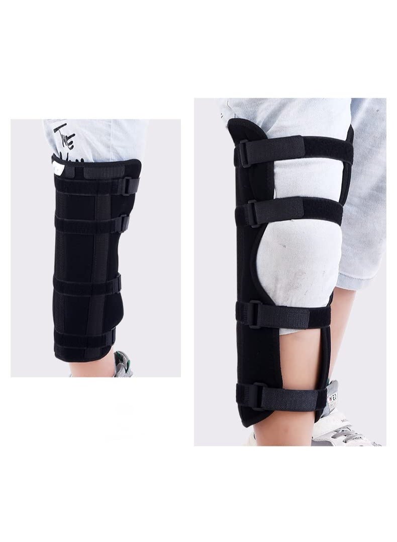 Kids Knee Immobilizer Leg Stabilizer Long Adjustable Knee Splint Arthritis Sprain Night Sleep Knee Leg Support Injury Recovery Knee Brace for 5-7 Yrs,L - Image 2