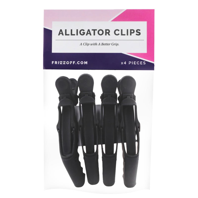 Curl Keeper Alligator Clips for Hair Styling, 4 Clips - Strong Grip & No Slip Plastic Alligator Hair Clips for Styling & Sectioning for Women - Salon Gator Clips for All Hair Types, Heavy & Wet Hair - Image 1