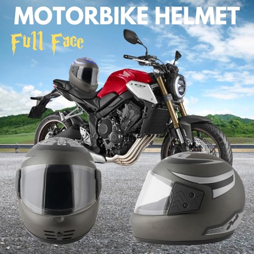 Sage Square Audi Kimi Full Face Helmet | ISI Certified | Clear Visor | Ultra Comfort Inner Padding Extra Comfort & Stylish (Grey Matte- Silver Decal, XLarge) - Image 5