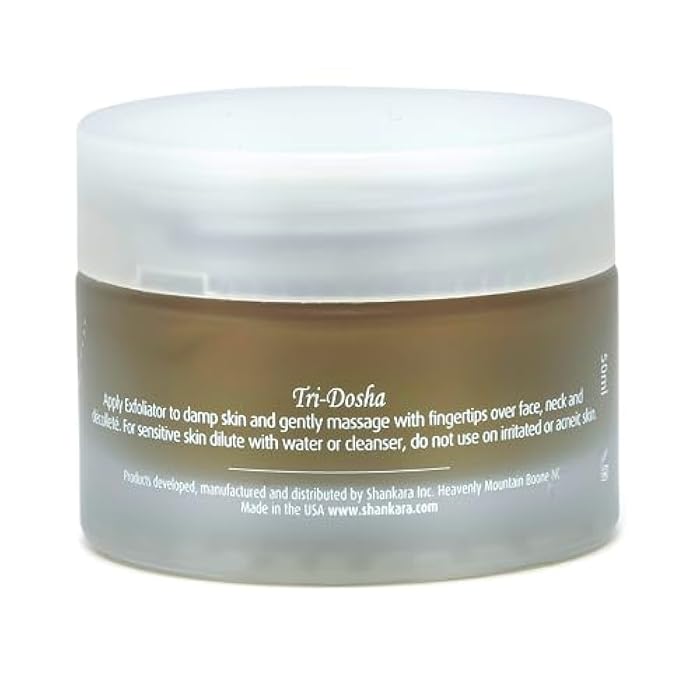 Shankara Exfoliating Face Scrub For Women & Men with Algae-Aloe Gel, Turmeric, Lavender & Papaya - Perfect Face Exfoliator For Purifying Skin, Dead Skin Scars & Rejuvenating Skin (50 ml) - Image 3