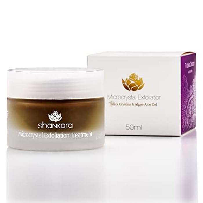 Shankara Exfoliating Face Scrub For Women & Men with Algae-Aloe Gel, Turmeric, Lavender & Papaya - Perfect Face Exfoliator For Purifying Skin, Dead Skin Scars & Rejuvenating Skin (50 ml) - Image 2
