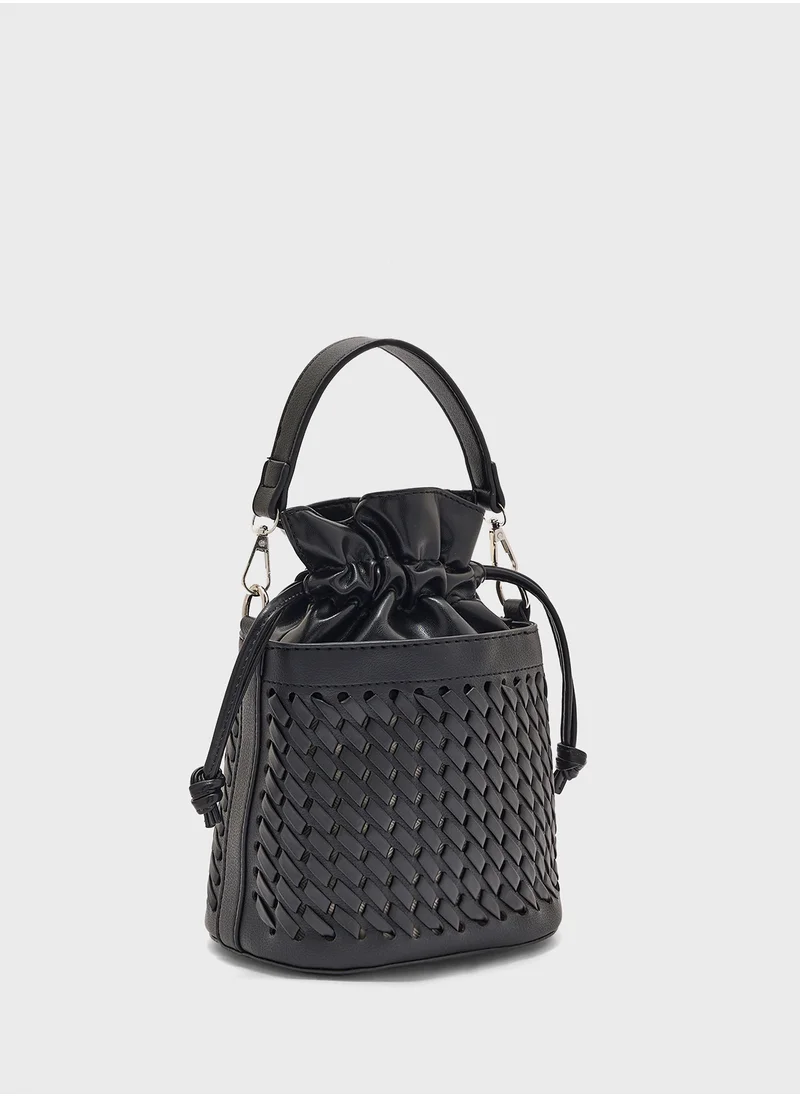 ايلا Structured Drawstring Satchel Bag
