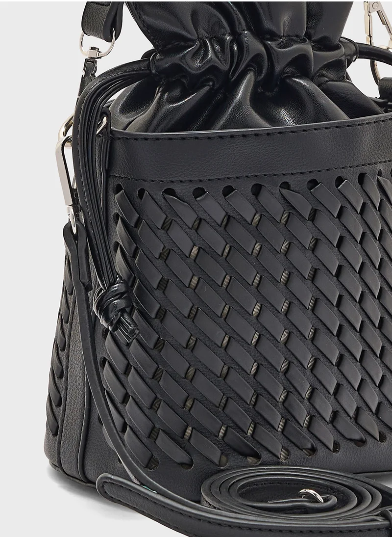 ايلا Structured Drawstring Satchel Bag