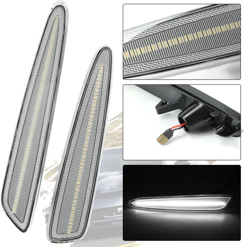 ROCCS 4PCS White LED Side Marker Lights for Chevy Corvette C6 Z06 ZR1 (2005-2013) - Image 5
