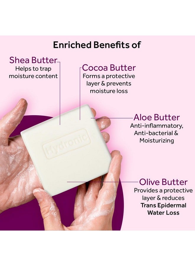 Regaliz Hydronic Soap - Gentle Cleansing Bar For Dry And Sensitive Skin, Hydrating Formula For Daily Use, Suitable For All Skin Types | Pack Of 3 - Image 4