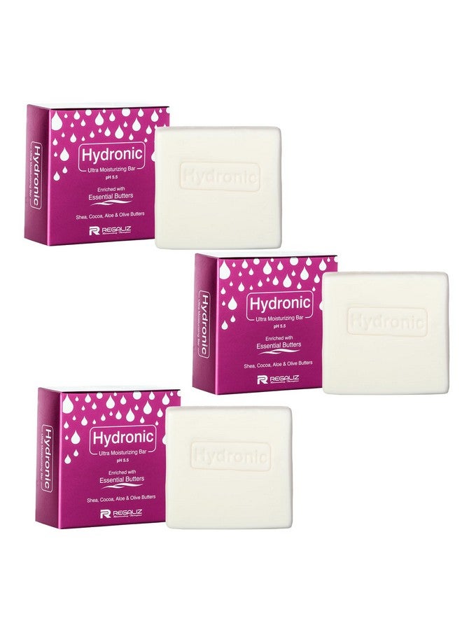 Regaliz Hydronic Soap - Gentle Cleansing Bar For Dry And Sensitive Skin, Hydrating Formula For Daily Use, Suitable For All Skin Types | Pack Of 3 - Image 2