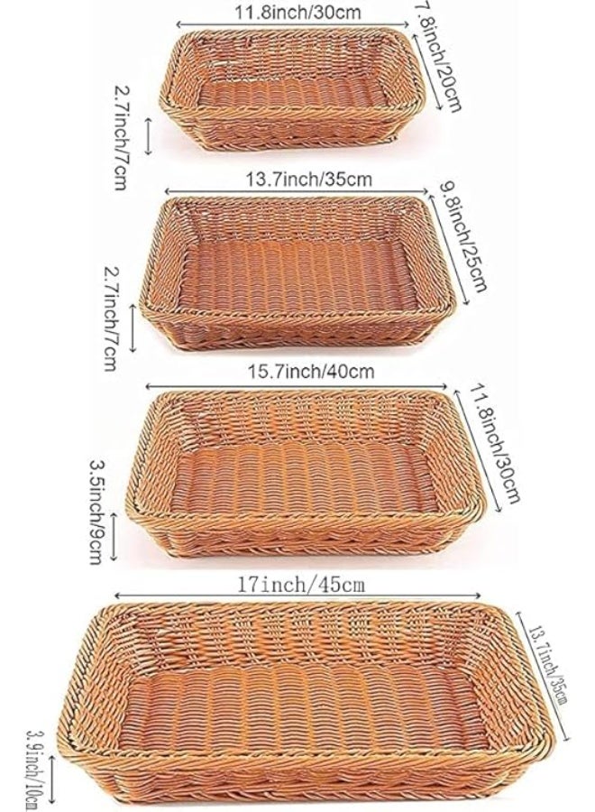 Premium Wicker Food Baskets Set – Ideal for Storing Snacks, Bread, and Fresh Produce - Image 5
