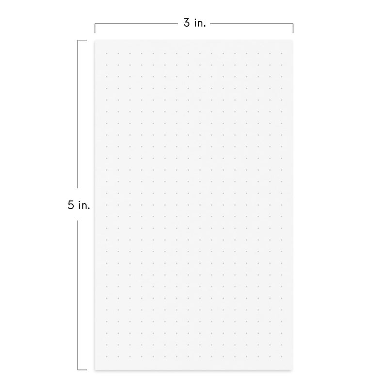 Notsu Dotted Index Cards 3x5 inch (Pack of 50) | Bullet Dot Grid Vertical Index Note Cards, Thick Paper Stock 350 gsm - Image 4