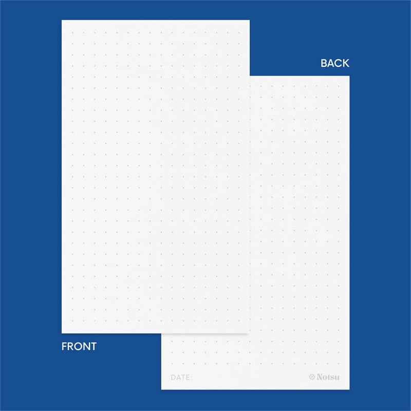 Notsu Dotted Index Cards 3x5 inch (Pack of 50) | Bullet Dot Grid Vertical Index Note Cards, Thick Paper Stock 350 gsm - Image 3