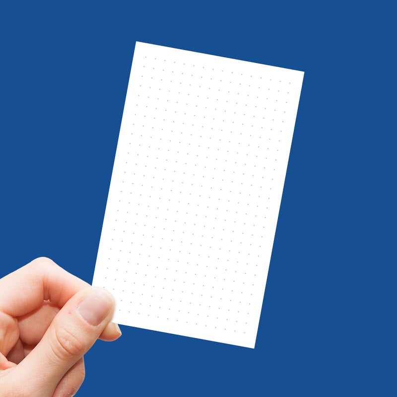 Notsu Dotted Index Cards 3x5 inch (Pack of 50) | Bullet Dot Grid Vertical Index Note Cards, Thick Paper Stock 350 gsm - Image 5