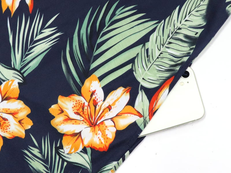 HUHOT Hawaiian Dress Beach Vacation Dresses for Women Tropical Summer 2025 Maxi Deep V Neck with Pockets Resort Wear - Image 4