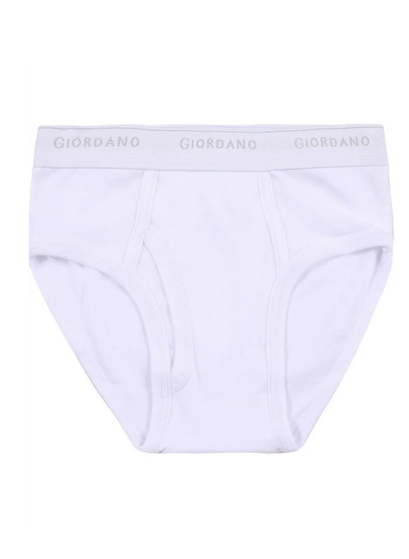 جيوردانو Solid Classic Briefs - White (6-packs)
