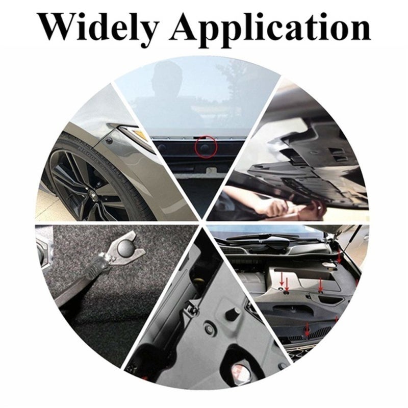 Fastener Clips 630Pcs Set: Black Nylon Anti-Wear Anti-Corrosion - Firm Hold Transparent Storage Box for Car Bus Truck Trim Repair - Image 3